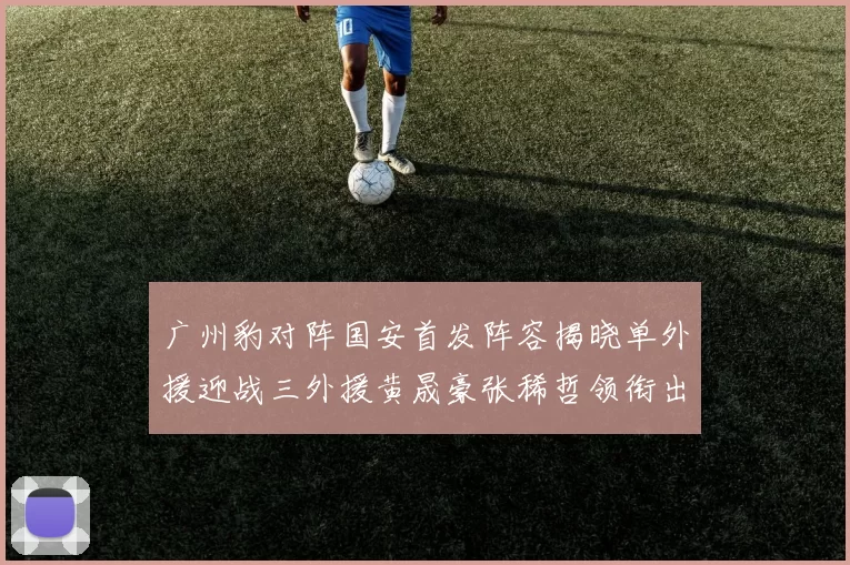 广州豹对阵国安首发阵容揭晓单外援迎战三外援黄晟豪张稀哲领衔出战
